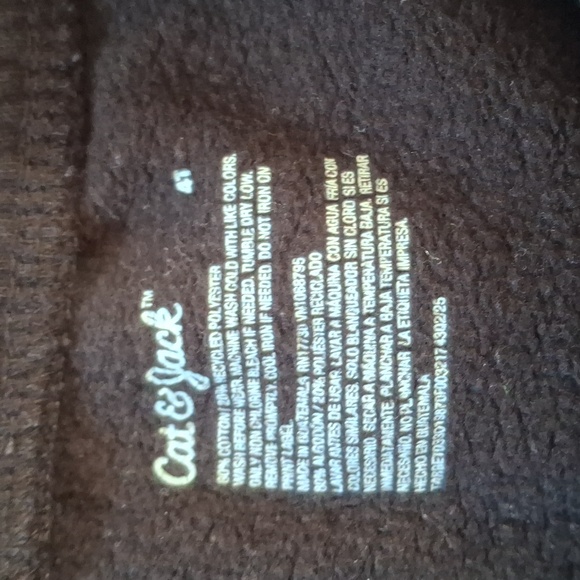 Cat & Jack Black Jogger Sweatpants/4T - Picture 3 of 3
